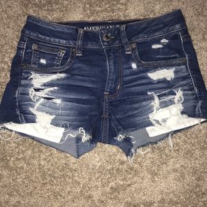 American Eagle Jean Denim Ripped Shorts